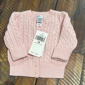 Ralph Lauren Pink Cable Knit Sweater for Women
